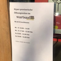 Das Foto wurde bei wartsaal | kaffee bar bücher von Daniel S. am 4/23/2021 aufgenommen