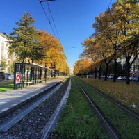 Photo taken at H Schönhauser Allee / Bornholmer Straße by DC on 10/10/2015