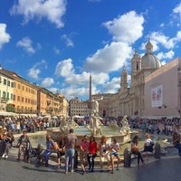 Photo taken at Rome - Piazza Navona, Navona Meydanı, Roma, Roma ili, İtalya by DC on 9/22/2016