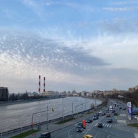 Photo taken at Berezhkovskiy Bridge by Света К. on 4/16/2021