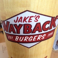 Photo taken at Jake&amp;#39;s Wayback Burgers by Bob C. on 5/11/2013