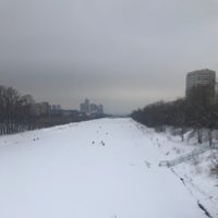 Photo taken at Пешеходный мост через канал им. Москвы by Наталия В. on 1/22/2022