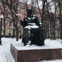 Photo taken at Памятник Ивану Крылову by Наталия В. on 1/15/2022
