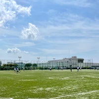 Photo taken at 新砂運動場 by Tatsuya U. on 6/26/2021