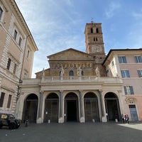 Photo taken at Piazza di Santa Maria in Trastevere by S K. on 3/30/2023