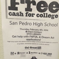 Photo taken at San Pedro High School by Yesenia A. on 2/5/2016
