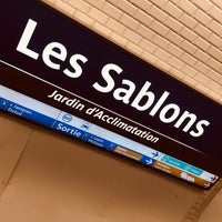 Photo taken at Métro Les Sablons [1] by BamBoo D. on 10/22/2018