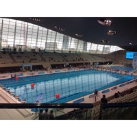 Photo taken at London 2012 Aquatics Centre by Grachelle Lyka M. on 9/20/2014