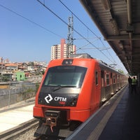 Photo taken at Estação Granja Julieta (CPTM) by Lucinha A. on 9/28/2016