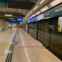 Photo taken at Stevens MRT Interchange (DT10/TE11) by Enes Ş. on 4/24/2019