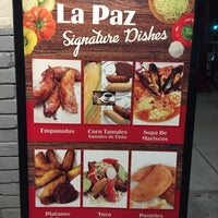 Photo taken at La Paz Restaurant Pupuseria by Andrew D. on 5/31/2019
