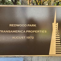 Photo taken at Transamerica Redwood Park by Andrew D. on 10/1/2021