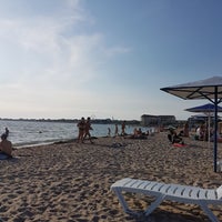 Photo taken at Пляж в Межводном / Mezhvodnoe beach by Ekaterina G. on 7/13/2017
