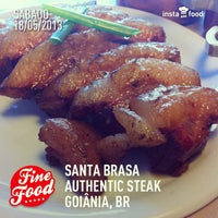 Photo taken at Santa Brasa Authentic Steaks by Nayron T. on 5/18/2013