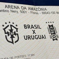 Photo taken at Arena da Amazônia by Diego D. on 10/15/2021