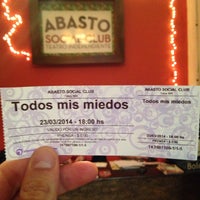 Photo taken at Teatro Abasto Social Club by Torcuato G. on 3/23/2014
