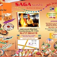 Photo taken at Saga Sushi Buffet &amp; Hibachi by Saga Sushi Buffet &amp; Hibachi on 1/1/2016