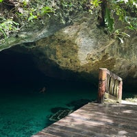 Photo taken at Gran Cenote by Ale P. on 8/13/2022