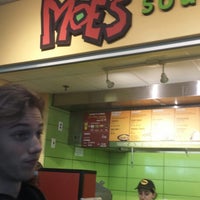 Photo taken at Moe&amp;#39;s Southwest Grill by Zachary S. on 4/8/2014