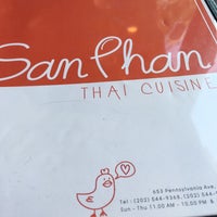 Photo taken at Sanphan Thai Cuisine by Ellen on 9/28/2018