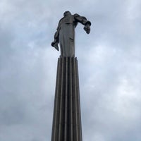 Photo taken at Yuri Gagarin Monument by Polinka P. on 5/26/2021