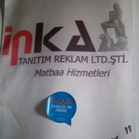 2/12/2014 tarihinde Kadir Ç.ziyaretçi tarafından İNKA REKLAM TANITIM LTD. ŞTİ. Antalya (Gazete Reklam, Matbaa, Tabela)'de çekilen fotoğraf