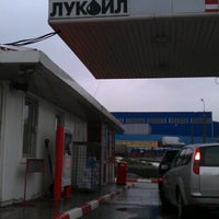 Photo taken at Лукойл АЗС №510 by Konstantin U. on 11/3/2012