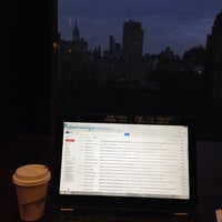 Photo taken at NYU Bobst Library 7F reading room by Greem W. on 1/14/2014