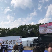 Photo taken at 代々木公園サッカー場 by Misako I. on 8/27/2019