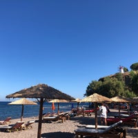 Photo taken at Anaxos Beach by Olga D. on 8/16/2021