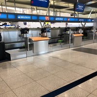 Photo taken at Delta Ticket Counter by Mark B. on 4/18/2019