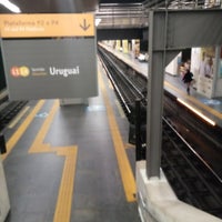 Photo taken at MetrôRio - Estação Saens Peña by Rafael F. on 11/23/2017