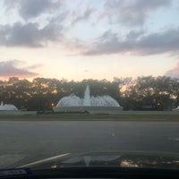 Photo taken at Mecom Fountain by Rob O. on 3/26/2019