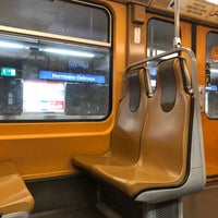 Photo taken at Metro 5 Herrmann-Debroux - Erasmus by Nicolas V. on 4/15/2021