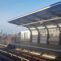 Photo taken at Pontoon Dock DLR Station by Krisztián F. on 12/16/2018
