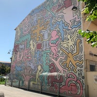 Photo taken at Murales di Keith Haring &amp;quot;Tuttomondo&amp;quot; by Ruben H. on 7/13/2023