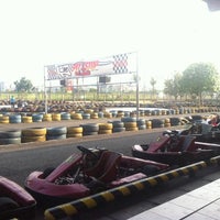 Photo taken at Pitstop Karting by Khomeini A. on 8/16/2014