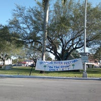 Photo taken at Miami Springs Circle Park by Mr G. on 3/27/2013