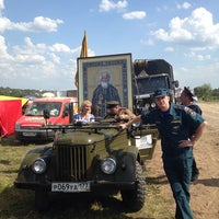 Photo taken at Палаточный городок волонтеров и паломников by Андрей Л. on 7/16/2014