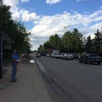 Photo taken at Остановка «ул. Циолковского» by Анна К. on 6/25/2014