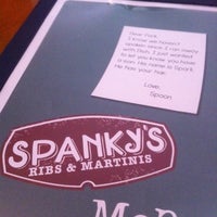 Photo taken at Spanky&amp;#39;s Ribs &amp;amp; Martinis by Silvia Y. on 7/27/2014