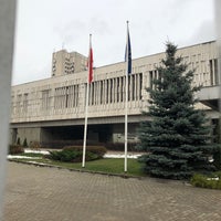 Photo taken at Embassy of the Republic of Poland by Михаил М. on 11/26/2020