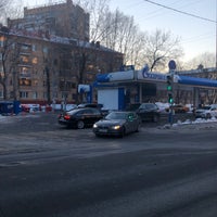 Photo taken at Газпромнефть АЗС № 156 by Михаил М. on 3/11/2021