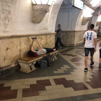 Photo taken at metro Belorusskaya, line 5 by Михаил М. on 7/10/2021