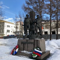 Photo taken at Памятник пограничникам Арктики by Aliran W. on 4/1/2018