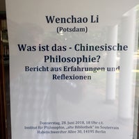 Photo taken at Institut für Philosophie by Christian P. on 6/28/2018
