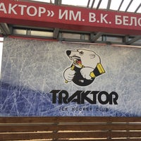 Photo taken at Остановка «Ледовая арена Трактор» by Irina K. on 4/18/2018