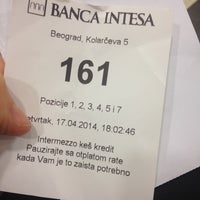 Photo taken at Banca Intesa by Barbara G. on 4/17/2014