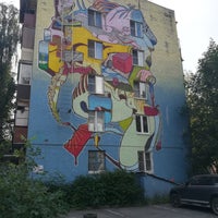 Photo taken at Граффити на домах на Бабушкинской by Марина А. on 8/4/2018