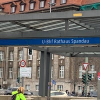 Photo taken at U Rathaus Spandau by Beate P. on 4/20/2022